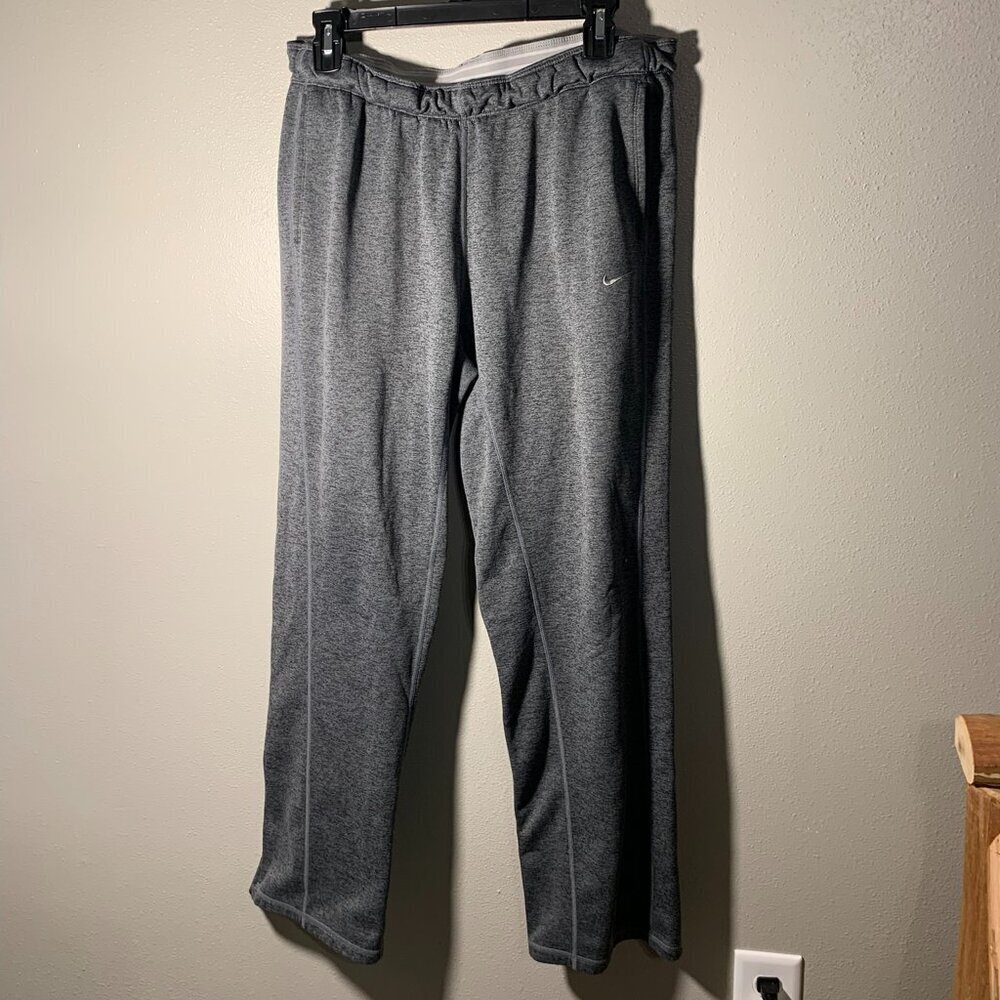 Nike Thermafit Sweatpants, straight leg with zipper bottoms
